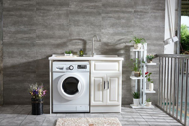 Artificial Jade Flat Top Laundry Cabinet suppliers