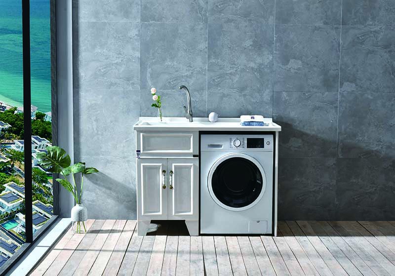 Artificial Stone Flat Laundry Cabinet suppliers